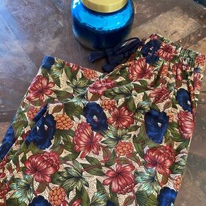 Zara wide leg floral pants